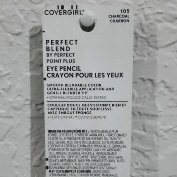 🔵 $ 3.00  COVERGIRL PERFECT BLEND EYE PENCIL  #105 CHARCOAL WATER RESISTANT - Picture 4 of 5